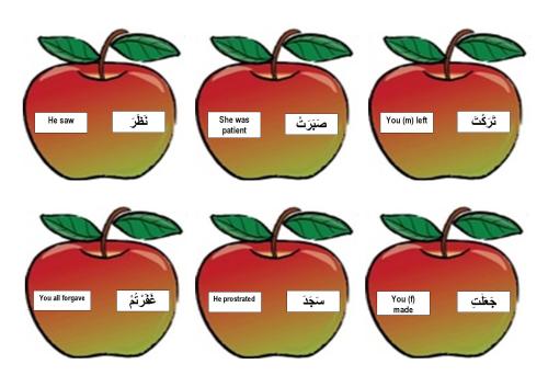 Past tense apples matching game-page-003